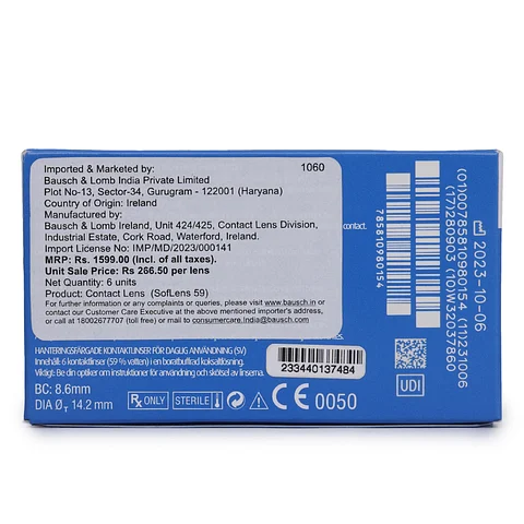 Bausch & Lomb Soflens 59 Monthly Disposable